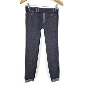 NWOT Le Bourget Legging Pants Womens 3/4  Dark Blue